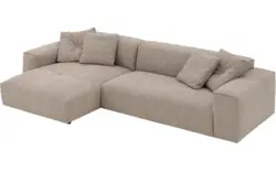 Goossens loungebank lago bruin stof - 8252191-{merk}-lago-bank-stof-bruin-01